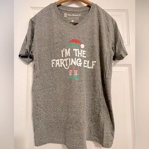 The Home T gray t-shirt “I’m the Farting Elf”